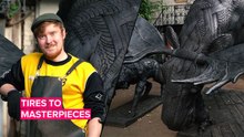 The Unique Artist: Turning Tires In Masterpieces