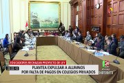 Proyecto que plantea sacar a alumnos que deban pagos en colegios privados generó rechazo