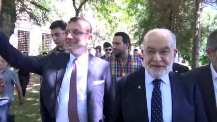 Karamollaoğlu'ndan İmamoğlu'na tebrik ziyareti