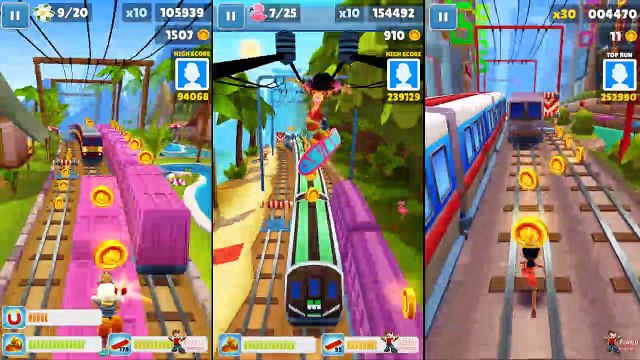 Subway Surfers 2019 Bali Vs Miami Vs Seoul Vs Bangkok Vs Zurich Vs San Francisco Gameplay