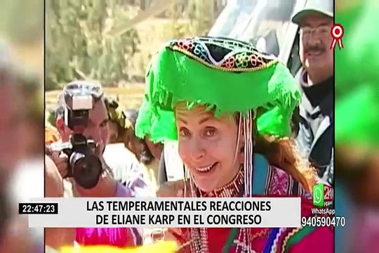 Eliane Karp y su polémica visita al Congreso por caso Ecoteva
