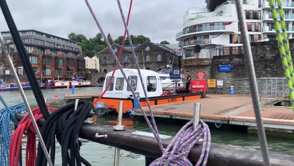 World's SMALLEST Tall Ship sails into Bristol