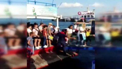 Feribotta yangın çıktı, zor anlar yaşandı