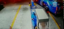 Cámaras de seguridad captan el robo a una gasolinera en el cantón Milagro