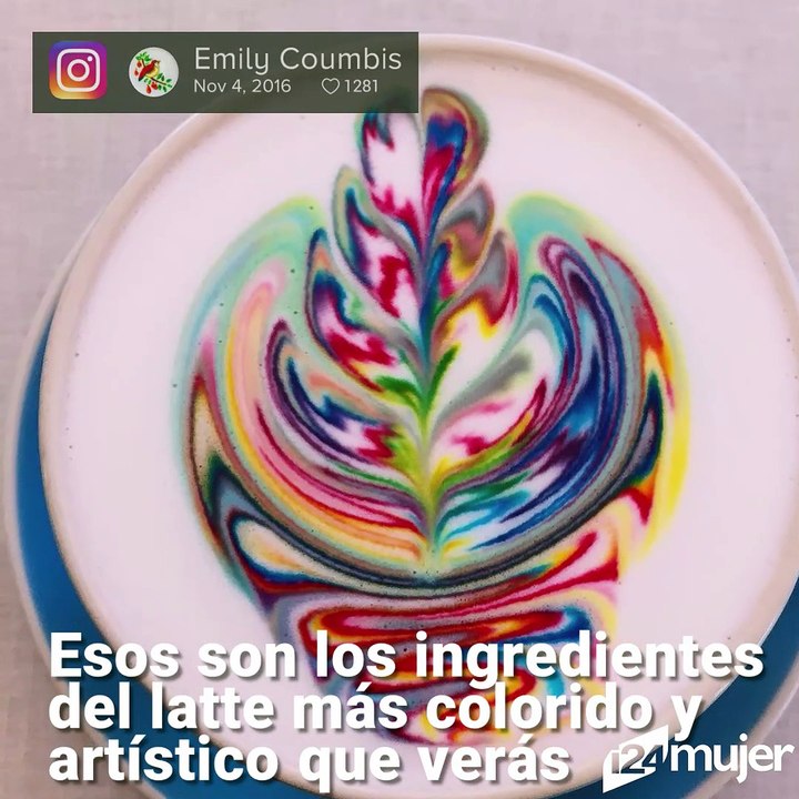 ¿Habías visto un latte más colorido y creativo que este?
