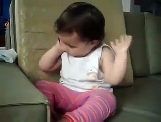 Small Baby Talking On Mobile