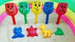 Learn colors with sand molds on Playground / Play with Shovels toys