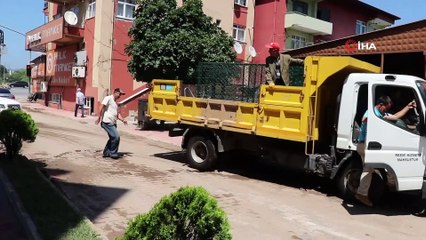 Gülüç selin verdiği zararı onarıyor