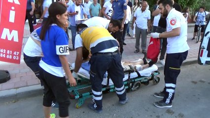 İşyerinin önünde silahlı saldırıya uğradı