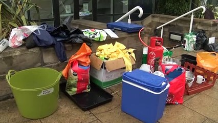 EXTINCTION REBELLION PROTESTERS on their final day of action