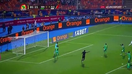 Baghdad Bounedjah Goal - Senegal 0 - 1 Algeria (Full Replay)