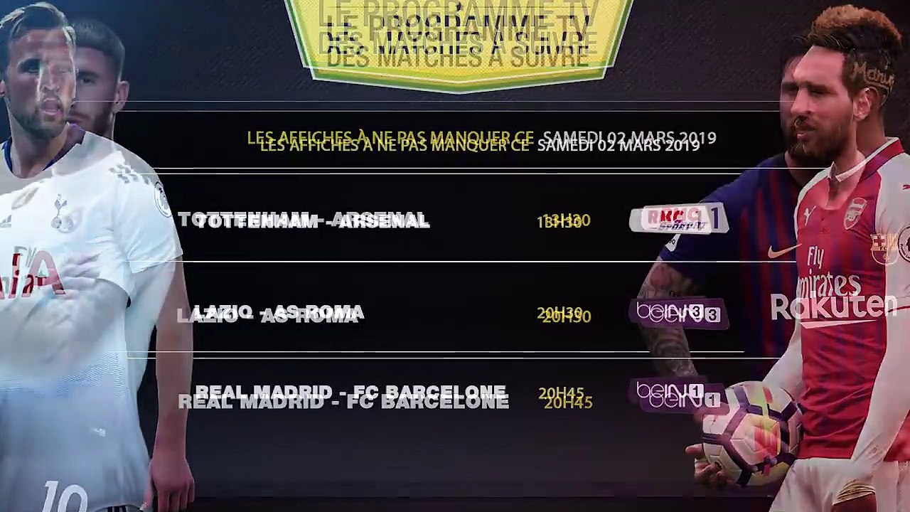 Real-Barça, Tottenham-Arsenal, OM-ASSE... 6 matchs à ne pas rater à la télé ce week-end !