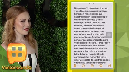 ¡Confirma su DIVORCIO! Luego de 13 años, Daniela Magún se separa de Jack Chernitsky.