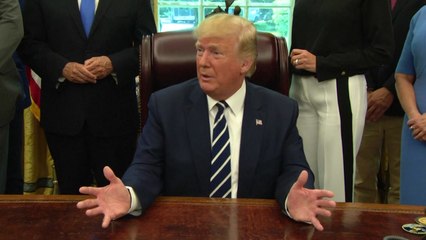 트럼프, 한일갈등 첫 언급 "두 정상 원하면 관여...文대통령이 요청" / YTN