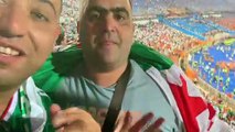 Supporters fous de joie apres le triomphe de l'Algérie !