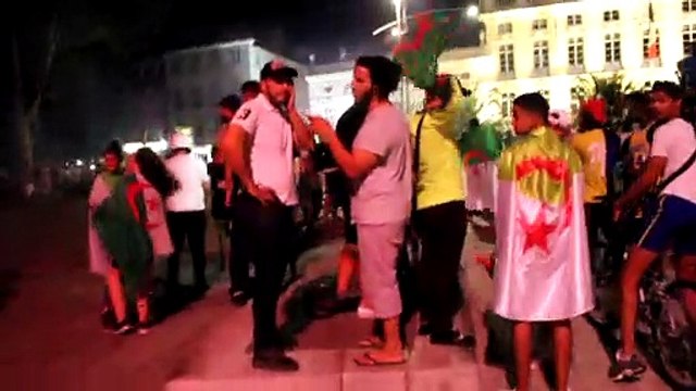 fête des supporters à Mâcon juillet 2019 lors de la victoire d'Algérie en finale de Coupe d'Afrique des Nations(1)