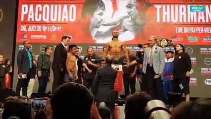 Keith Thurman makes weight