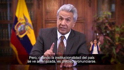 Mensaje del presidente Lenín Moreno al CPCCS