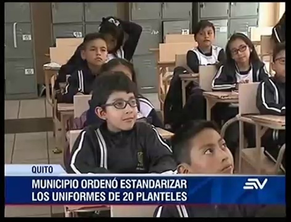 Colegios municipales de Quito tendrán el mismo uniforme
