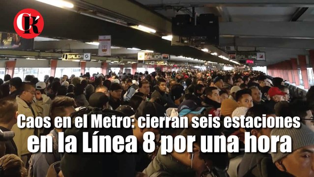Caos en el Metro: cierran seis estaciones en la Línea 8 por una hora