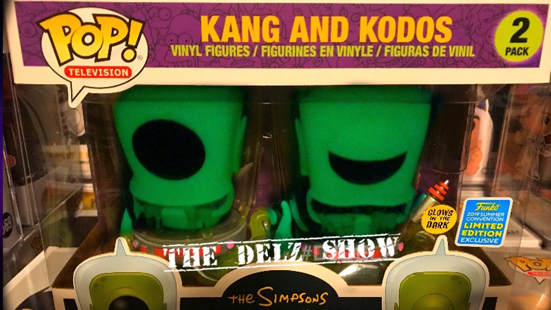 KANG AND KODOS SDCC FUNKO POP EXCLUSIVE GLOW IN THE DARK TEST THE SIMPSONS  TREEHOUSE OF TERROR REVIEW - video Dailymotion