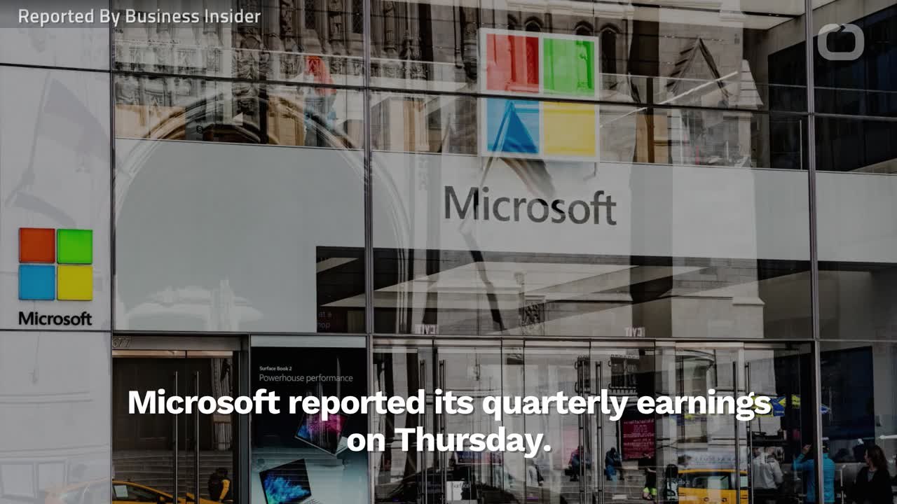 Microsoft Earnings Blew Away Estimates