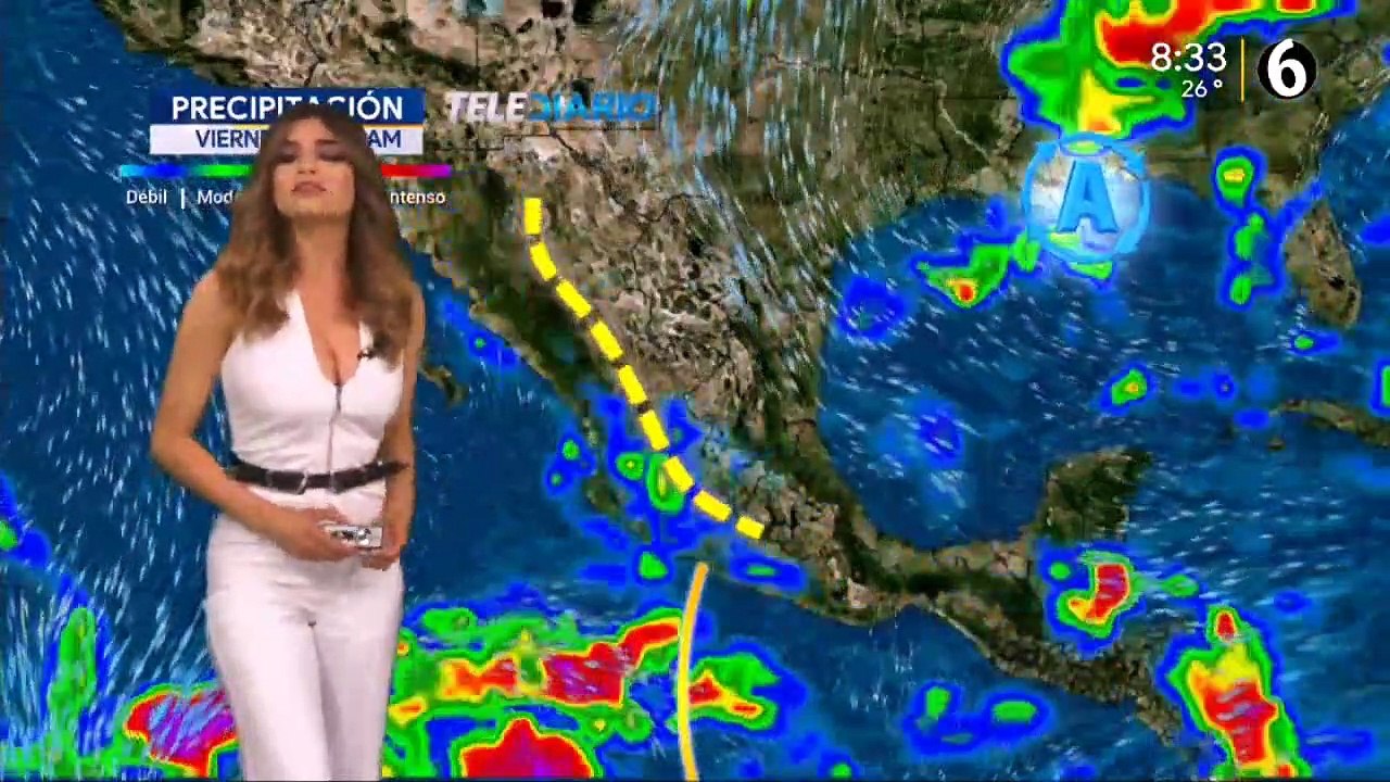 El pronóstico del tiempo con Pamela Longoria. @pamelaalongoria #Mexico #Monterrey #Aguascalientes