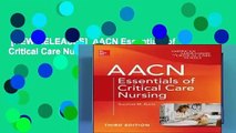 [NEW RELEASES]  AACN Essentials of Critical Care Nursing, Third Edition
