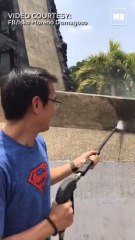 Mayor Isko orders the power washing of the Andres Bonifacio Monument in Lawton