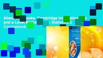 About For Books  Cambridge International as and a Level Mathematics: Statistics 2 Coursebook