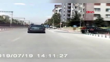 KONYA ALKOLLÜ SÜRÜCÜNÜN KAZA ANI KAMERADA