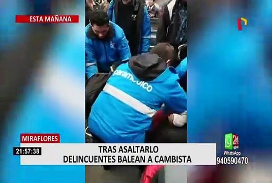 Miraflores: vecinos y transeúntes auxiliaron a cambista asaltado