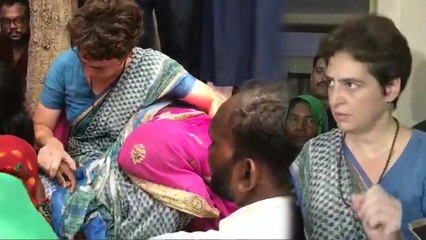 सोनभद्र में मारे गए लोगों के परिवारों को 10-10 लाख देगी कांग्रेस पार्टी: प्रियंका गांधी