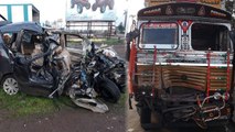 9 Students Die In Car Accident On Pune-solapur Highway