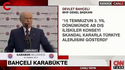 Bahçeli'den AB'ye çok sert sözler