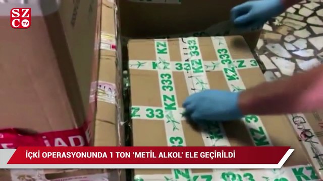 Öldüren içki operasyonunda 1 Ton ‘Metil alkol’ ele geçirildi
