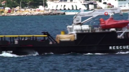 Rus donanmasına ait savaş gemisi Çanakkale'den geçti