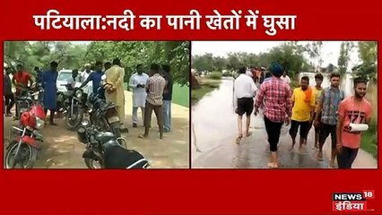 सिरसा: घग्गर नदी उफान पर, तटबंधो को मजबूत करने में जुटे ग्रामीण