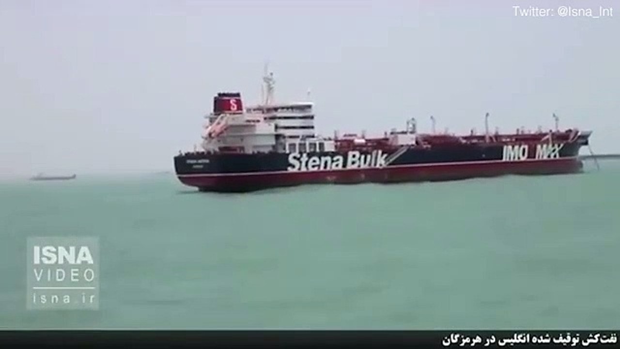 First footage of seized British oil tanker Stena Impero released