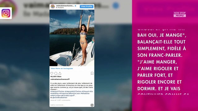 Vaimalama Chaves (encore) critiquée sur son poids, elle réplique de plus belle