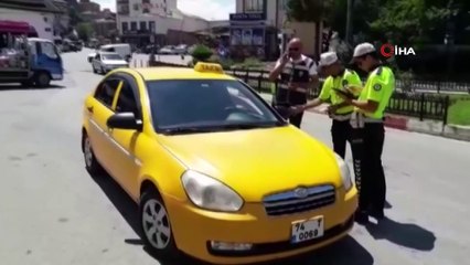 Bartın emniyetinden taksi denetimi