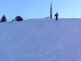 Bosse en poudreuse aux 7 laux