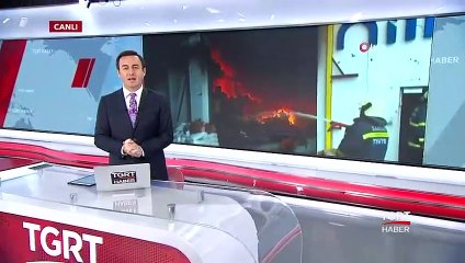 Samsun'da Plastik Fabrikası Alev Alev Yanıyor