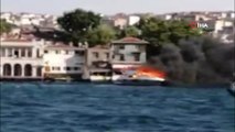 Üsküdar açıklarında bir teknede yangın çıktı. Olay yerine çok sayıda itfaiye ekibi sevk edildi.