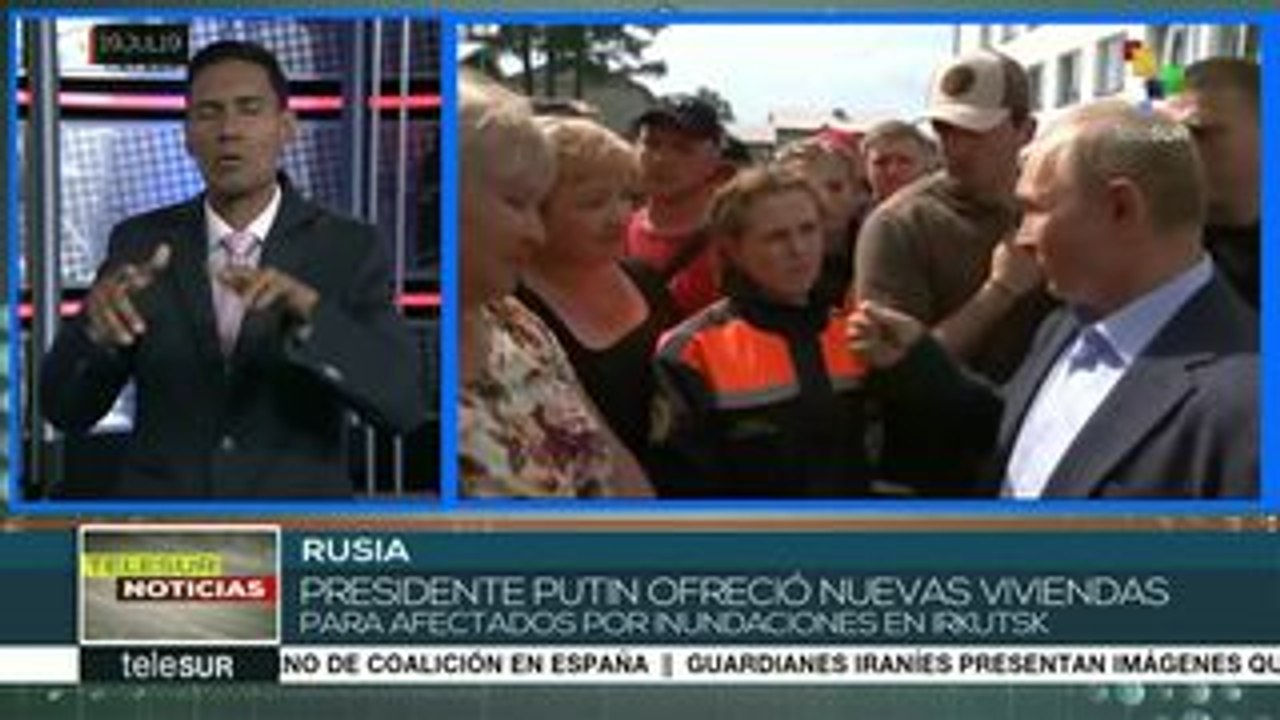 Rusia: promete Putin viviendas a afectados por inundaciones en Irkutsk