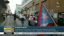 Puertorriqueños no cesan sus protestas contra Ricardo Roselló