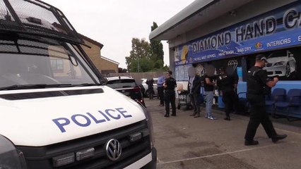 Day of action at Northampton car wash and nail bars as part of Op Viper