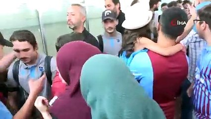 Trabzonspor'a Linz'de Coşkulu Karşılama