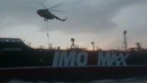 Irán publica vídeo de la captura de un petrolero británico en el estrecho de Ormuz.