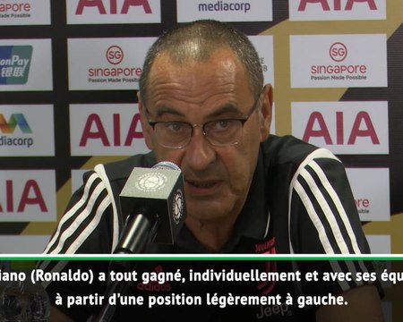 Juventus - Sarri: Ronaldo est si fort qu'il peut jouer partout